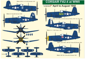 Corsair F4U-4 decals 1/48 - DP CASPER 48017