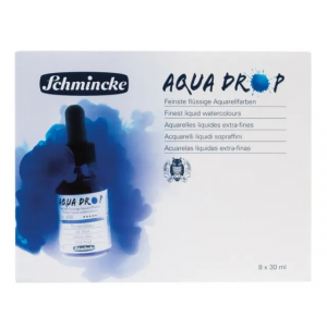 aqua drop set 8 colori 30ml acquerello liquido schmincke