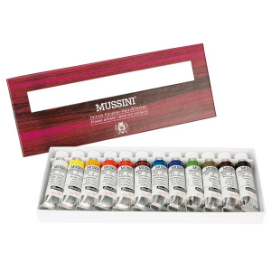 mussini colori a olio extrafini set 12 colori 15ml