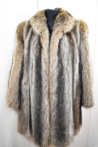 Fur True Hair Of Marmotta Canadese Furrier Antonella Size.m / L