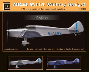 Miles M 11A Whitney Straight Civile 1/72 - SBS MODEL SBS7033
