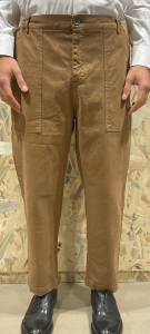 PANTALONE BAGGY WORK CROPPED TABACCO MENTORE