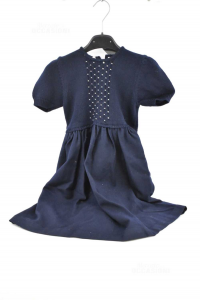 Dress Baby Girl Ceremony Gughelino Blue Night Madr In Italy 4 Years