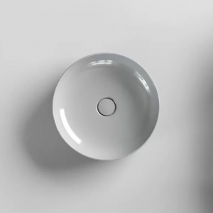 Countertop ceramic washbasin with diameter 40cm Elegance Circle by Azzurra Ceramica