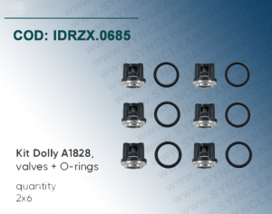 Kit Dolly A1828 Cod. KIT 1828 IDROBASE (ZX.0685) valido per RRV 3G36 D + FLANGE, RRV 4G36 D + FLANGE, RRV 4G40 H D + FLANGE ANNOVI REVERBERI composto da valvoline + O-ring