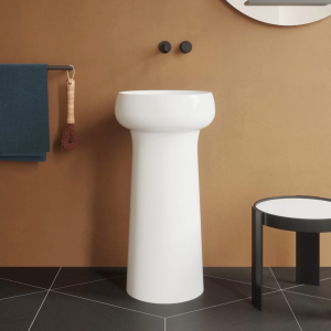 Ceramic washbasin with floor or wall drain Graal Collection by Azzurra Ceramica