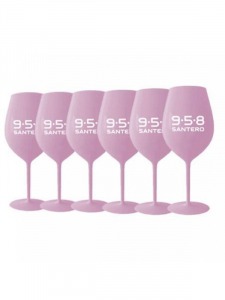 Set 6 bicchieri Rosa - Santero 958