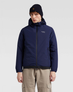 Giubbino Class Jacket blu con cappuccio