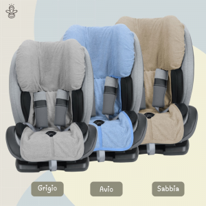 Baby Idea - Copriseggiolino Auto Universale 9-36Kg Spugna 100% Cotone