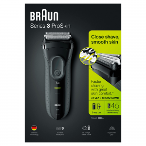 Braun Series 3 3020s Rasoio Elettrico Lavabile