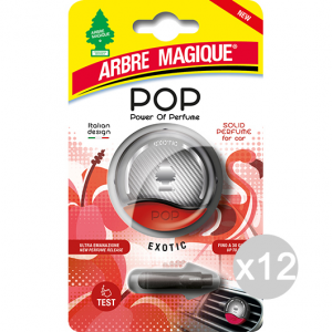 Set 12 ARBRE MAGIQUE Pop Exotic Deodorante Con Gancio Solido Profumatore Per Auto