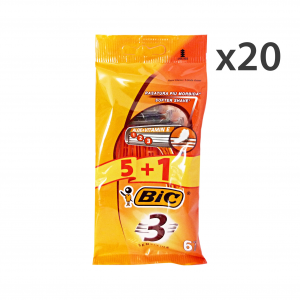 Set 20 BIC Sensitive 3LAME R&G X 5+1 Pezzi Prodotti per rasatura
