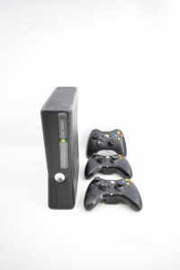 Console Xbox 360s Con 3 Controller E Cavi