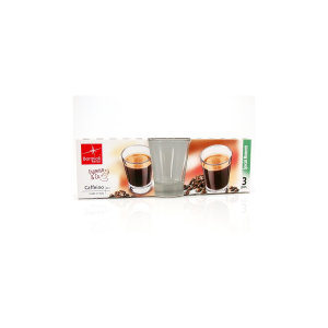 BORMIOLI ROCCO Set 12 X 3 Bicchieri In Vetro Caffeino Cl8.5 Arredo Tavola