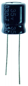 Condensatore elettrolitico 63 V 33 uF 8x11 mm