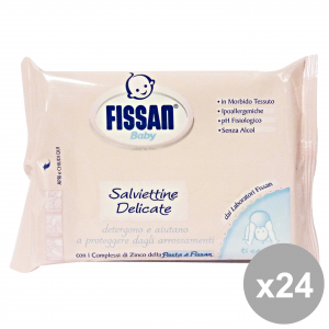 FISSAN Set  24 Baby Salviette Delicate X 15 Pezzi Linea Bimbo