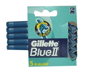 GILLETTE Blue Ii Slalom R&G X 5 Pezzi Prodotti Per Rasatura