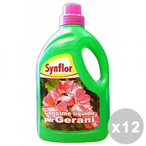 SYNFLOR Set 12 SYNFLOR Concime liquido 1 lt. gerani - prodotti per piante