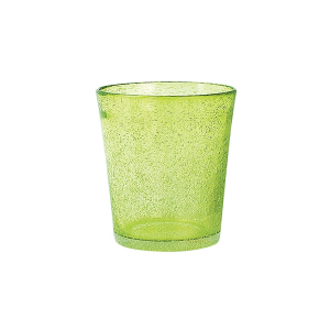 H&H Set 6 Bicchieri In Vetro Giada Tavola Cl28 Verde Arredo Tavola