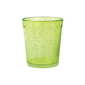H&H Set 6 Bicchieri In Vetro Giada Bibita Cl46 Verde Arredo Tavola
