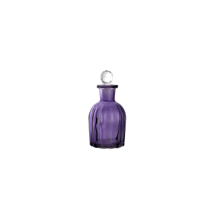H&H Set 2 Bottiglie Bagno Vetro Purple 16 Tappo Sfera Arredo Bagno E Accessori