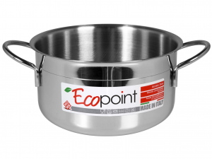 HOME Casseruola Inox Ecopoint Due Manici Cm28 Pentole E Preparazione Cucina