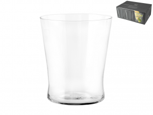 HOME Confezione 6 Bicchieri In Vetro Conico Cc370 Arredo Tavola