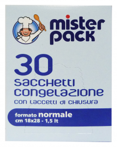 MISTER PACK Freezer scat.18x28 30 pz. normali - Avvolgenti e sacchetti alimenti