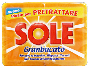 SOLE Sapone Bucato Giallo X 2 Pezzi 300 Gr. Detergenti Casa