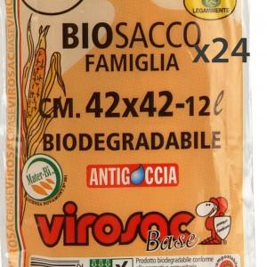 VIROSAC Set 24 Sacchi Bio 42X42 10 Pezzi Riordino