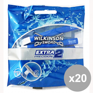 Set 20 WILKINSON Extra Bilama PRECISION R&G X 5 Pezzi Prodotti per rasatura