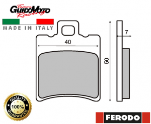 PASTIGLIE FRENO MOTOCICLI SCOOTER APRILIA GILERA HONDA MALAGUTI FERODO 225108573 