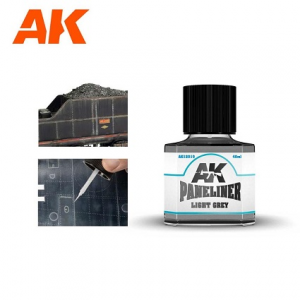 AK INTERACTIVE: Light Grey color paneling. Smalto 40ml