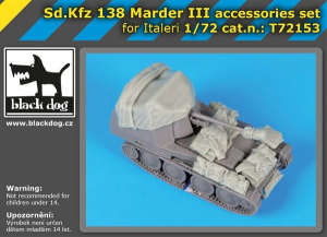 Accessori Sd Kfz 138 Marder III per Italeri - 1/72 - BLACKDOG T72153
