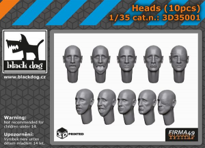 Teste per figurini 1/35 - BLACKDOG 3D35001