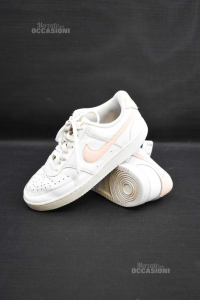 Shoes Baby Girl Nike White Pink Size 36.5