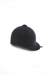 Hat From Horse Riding Europe Black Suede Size 7