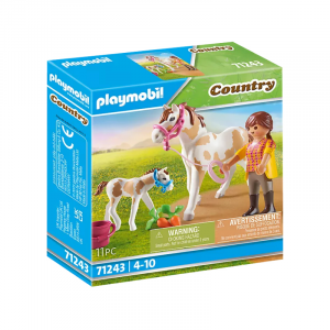 Playmobil Ragazza con Cavallo e Puledro