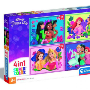 4 Puzzle in 1 - Disney Princess