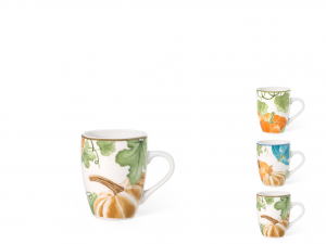 H&H set 12 mug Autumn in porcellana cc 280
