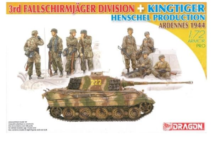 Terza Divisione Fallschirmjäger -  King Tiger Henschel Produzione 1/72 - DRAGON 7400