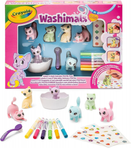 Washimals pets - set attivita' con adesivi colori e paste