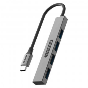 Sitecom - Hub USB - USB C to USB A Nano