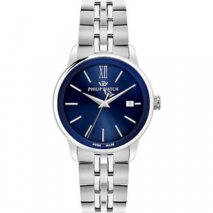 PHILIP WATCH ANNIVERSARY 40MM 3H BLUE DIAL BR