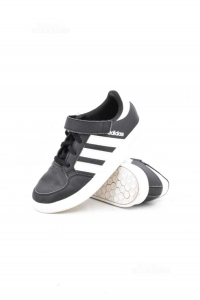 Shoes Boy Adidas Black And Bianch En 33