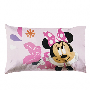 Lenzuola Disney Minnie completo in cotone rosa per bambine