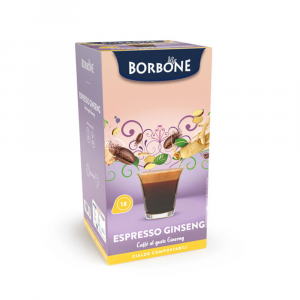 18 Cialde Compostabili, Espresso Ginseng, ESE 44mm, Caffè Borbone