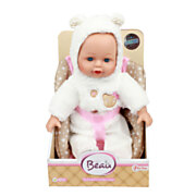 Baby Beau Bambola con seggiolino, 33 cm