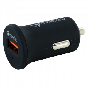 Caricatore per accendisigari 1 USB-A Quick charge 3.0 - nero