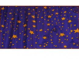 Rotolo carta cielo stelle oro 1x5m